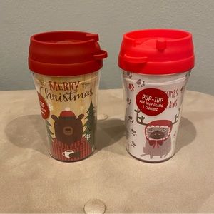 Two Hobby Lobby 8oz travel mugs NWOT, discounted shipping